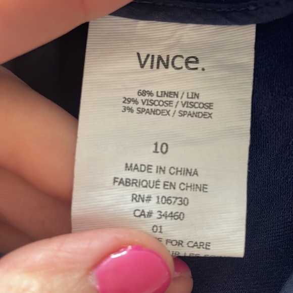 VINCE 🔵 Linen Cargo Pant - Picture 3 of 7